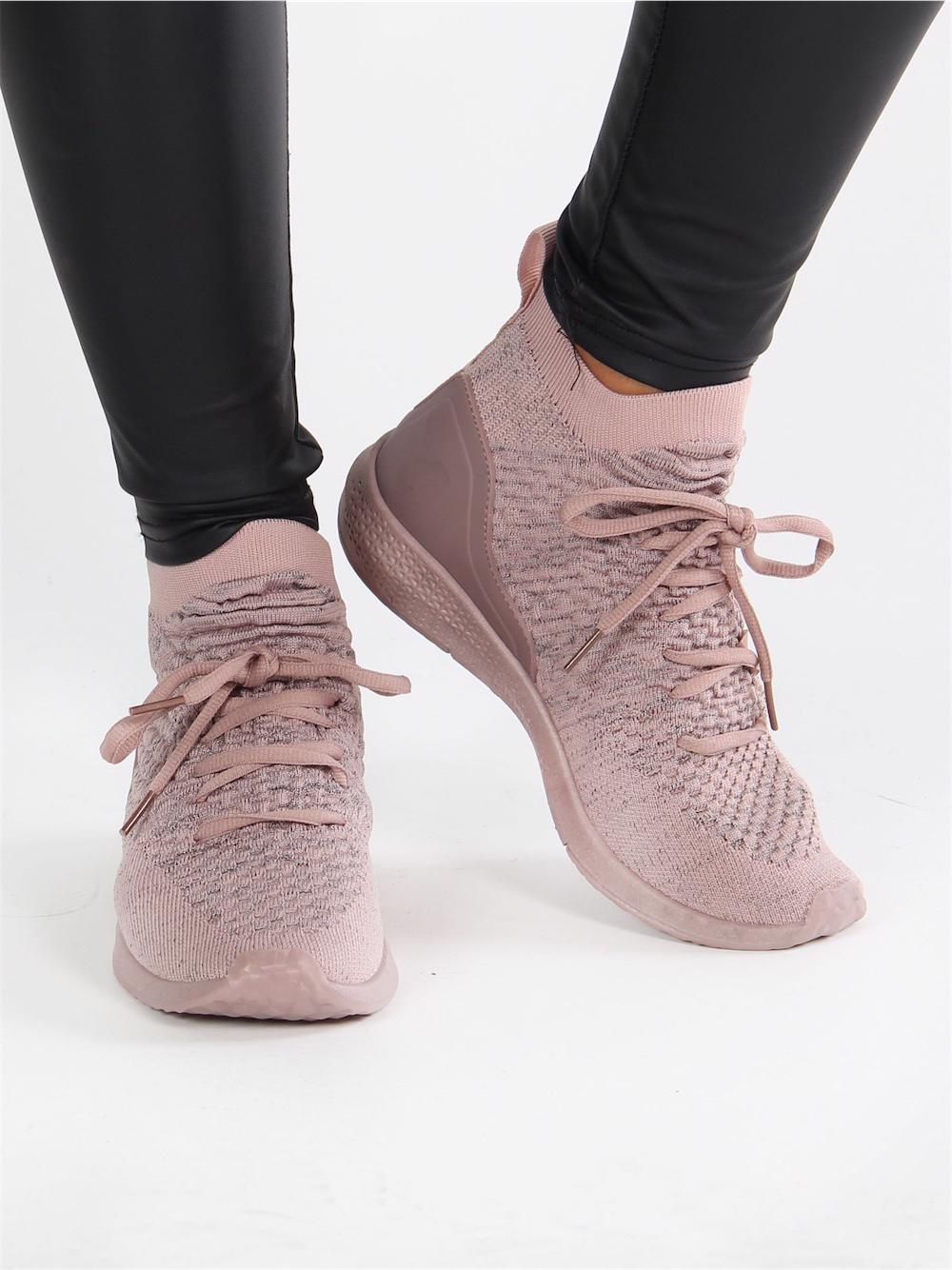 Lottie - Sock sneakers med snören